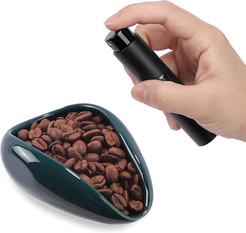 FEUNLEM Coffee Bean Dosing Cup and Spray Bottle Set - Ceramic Espresso Accessories Kit, 8ml Static Reducing Sprayer for Cafe, Home Use | Barista-Approved Dosing Tools - Image 1